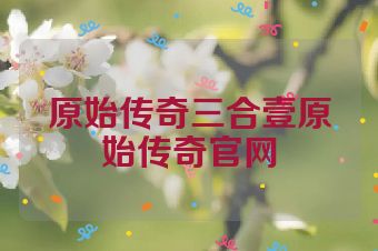 原始传奇三合壹原始传奇官网