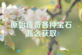 原始传奇各种宝石怎么获取