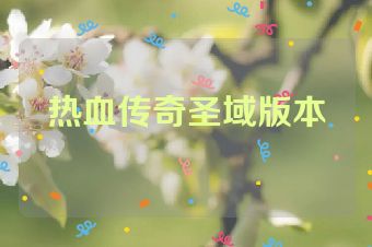 热血传奇圣域版本