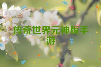 传奇世界元神版手游