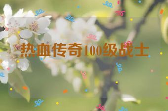 热血传奇100级战士
