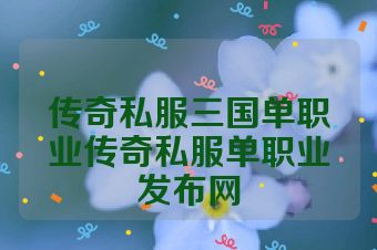 传奇私服三国单职业传奇私服单职业发布网