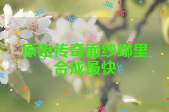原始传奇面纱哪里合成最快