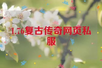 1.76复古传奇网页私服