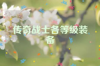 传奇战士各等级装备