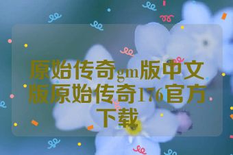 原始传奇gm版中文版原始传奇176官方下载