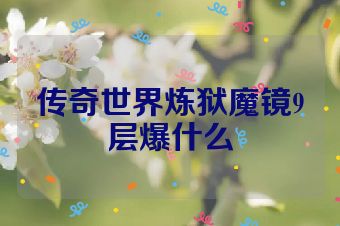 传奇世界炼狱魔镜9层爆什么