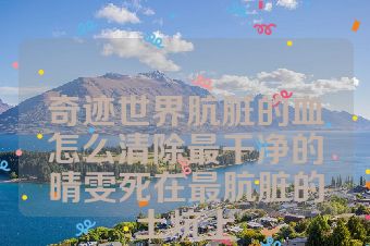 奇迹世界肮脏的血怎么清除最干净的晴雯死在最肮脏的土炕上
