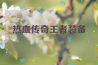 热血传奇王者装备