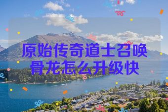 原始传奇道士召唤骨龙怎么升级快