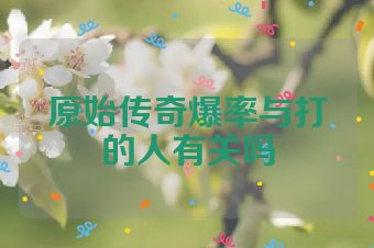原始传奇爆率与打的人有关吗