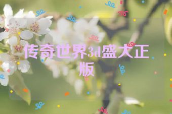 传奇世界3d盛大正版