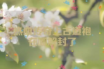 热血传奇上古道袍在哪解封了