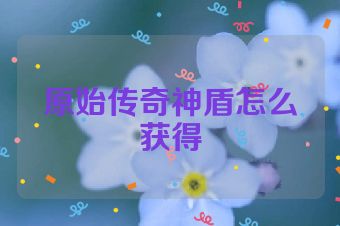 原始传奇神盾怎么获得