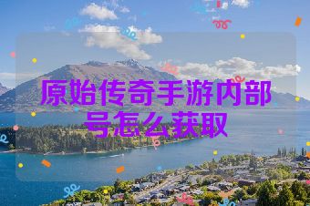 原始传奇手游内部号怎么获取
