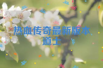 热血传奇最新版本道士
