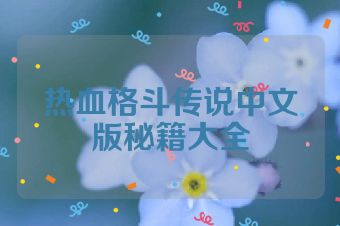热血格斗传说中文版秘籍大全