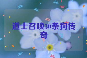 道士召唤30条狗传奇