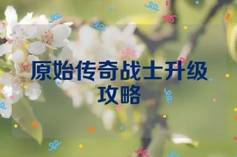 原始传奇战士升级攻略