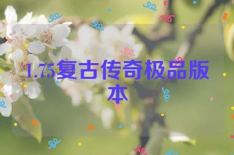 1.75复古传奇极品版本