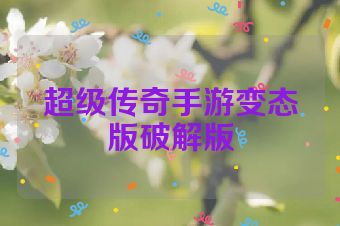 超级传奇手游变态版破解版