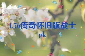 1.76传奇怀旧版战士pk