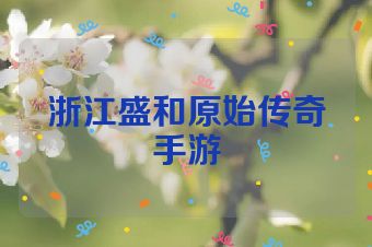 浙江盛和原始传奇手游