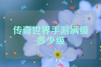传奇世界手游满级多少级