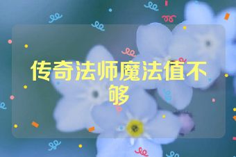 传奇法师魔法值不够