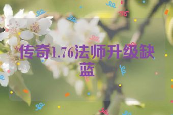 传奇1.76法师升级缺蓝