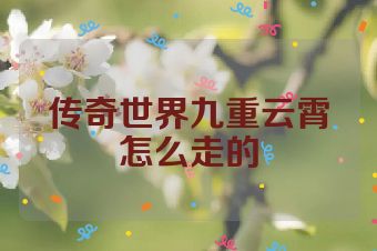 传奇世界九重云霄怎么走的