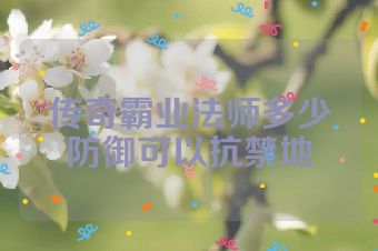 传奇霸业法师多少防御可以抗禁地