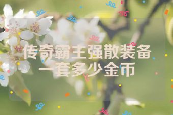 传奇霸主强散装备一套多少金币