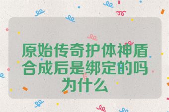 原始传奇护体神盾合成后是绑定的吗为什么