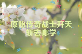 原始传奇战士开天斩去哪学
