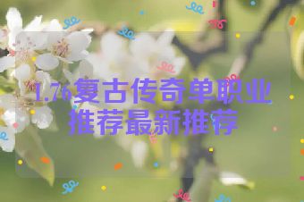1.76复古传奇单职业推荐最新推荐
