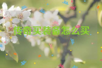 传奇买装备怎么买