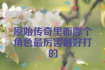 原始传奇里面哪个角色最厉害最好打的