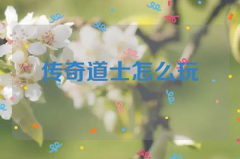 传奇道士怎么玩