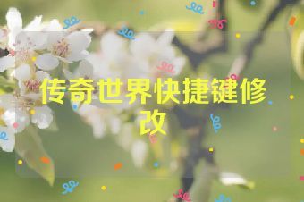 传奇世界快捷键修改
