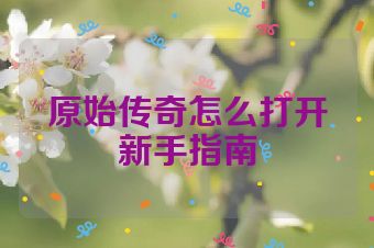 原始传奇怎么打开新手指南