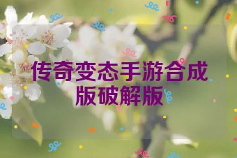 传奇变态手游合成版破解版