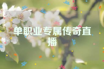 单职业专属传奇直播