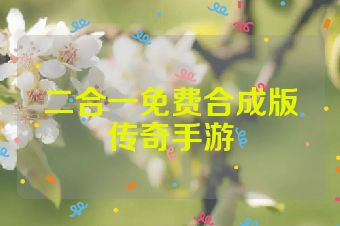 二合一免费合成版传奇手游