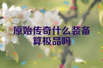 原始传奇什么装备算极品吗