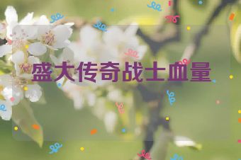 盛大传奇战士血量