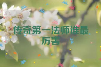 传奇第一法师谁最厉害