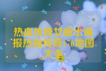 热血传奇女道士海报热血传奇176地图大全