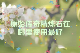 原始传奇精炼石在哪里使用最好