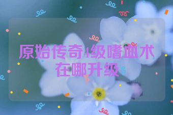 原始传奇4级嗜血术在哪升级